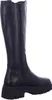 A black leather knee-high boot shown from the side. Voir les images du produit
