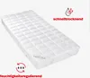 A white quilted mattress topper is shown on a white background. Produktbild-Vorschau