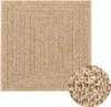 vidaXL Koberec ZIZUR 120x120 cm juta-look interiér a Náhľad obrázku produktu 1