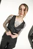 Black Premium by EMP Damen schwarze Kunstlederweste mit Produktbild-Vorschau 8