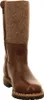 A single brown leather and tan felt boot is shown against a white background. Produktbild-Vorschau