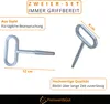 2x Vierkantschlüssel 7-10mm Innen Vierkant Produktbild-Vorschau 3