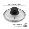 PRIMA DECO Glasdeckel Ø12 cm – Topfdeckel mit Produktbild-Vorschau 3
