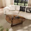 WISFOR Couchtisch, Wohnzimmertisch aus Glas und Holz, 110,5 Produktbild-Vorschau 2