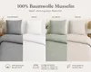 Musselin Bettwäsche 155x220 cm Baumwolle Bettbezug mit Produktbild-Vorschau 3