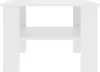 A white side table with a shelf. Produktbild-Vorschau