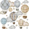 Set di adesivi murali Muralo per bambini PALLONCINI NUVOLE Anteprima dell’immagine prodotto 1