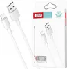 The image shows the retail packaging of a white USB-A to Lightning cable. The packaging is partially open, revealing the cable inside. The packaging displays branding, product information, and specifications. Produktbild-Vorschau