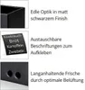 Collage of product details with text descriptions. Produktbild-Vorschau