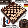 APEQi® Premium Schach MAGNETISCH - Schachspiel Holz Produktbild-Vorschau 2