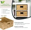 Flechtkorb HMF 37243-S4 4er Set für Kallax 30x34x15 cm Produktbild-Vorschau