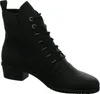 A black women's boot is shown against a white background. Voir les images du produit