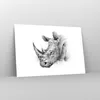 Poster - Poster ohne Rahmen - Nashorn Porträt Grafik - Produktbild-Vorschau 7