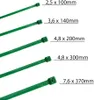 HorzeFix Kabelbinder set 500 Stück 2,5 x 100 mm grün lang Produktbild-Vorschau 3