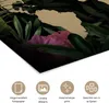 MuchoWow® Poster Weltkarte - Blumen - Blätter 60x40 cm - Produktbild-Vorschau 2