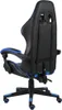 vidaXL Gaming-Stuhl Schwarz und Blau Kunstleder Produktbild-Vorschau 2