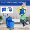HOMCOM vozík na čistenie, vedro na čistenie, pojazdné Náhľad obrázku produktu 4