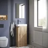 Badplaats Gäste-WC Waschtisch Set Orion 40 x 22 cm Eiche - Produktbild-Vorschau 5