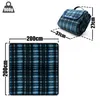 BigDean Picknickdecke 200x200 cm wasserabweisend Karo Produktbild-Vorschau 3