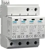 A white electrical surge protector device with multiple modules. Anteprima dell’immagine prodotto