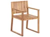 BELIANI Gartenmöbel Set Hellbraun es Akazienholz 6-Sitzer Produktbild-Vorschau 10