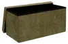 Atmosphera Pouf/Hocker - grun - MDF/ Samt - 76 x 38 x 38 cm Produktbild-Vorschau 2