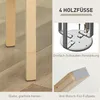 HOMCOM 4er Set Esszimmerhocker Stapelhocker Hocker mit Produktbild-Vorschau 6