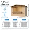 TIMBELA M150 Maison de jardin en bois, bar de marché en Voir les images du produit 4