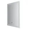 A rectangular mirror with a light strip around the edge, shown at an angle against a white background. Náhled obrázku produktu