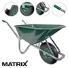Matrix Schubkarre 100l 250kg Vollgummirad Kunststoffwanne Produktbild-Vorschau 2