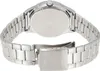 The back of a silver Casio watch with a metal band. Podgląd zdjęcia produktu