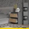 GABRIEL - 2 x Nachttisch - Nachtschrank mit 2 Schubladen Produktbild-Vorschau 4