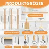 11-tlg.Nudelset aus Holz,3 Größen strukturierte Produktbild-Vorschau 3