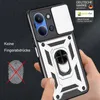 A hand is holding a phone case with a ring holder and camera protection. Produktbild-Vorschau