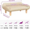 vidaXL Hundebett Creme 70x40x24 cm Stoff Produktbild-Vorschau 7