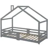 Dětská postel Sweiko borovice Postel 90x200cm s komínem a Náhled obrázku produktu 3