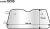 Ekran przedni AMiO srebrny - 145x70 cm Podgląd zdjęcia produktu 3
