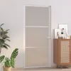vidaXL Innentür 93x201,5 cm Weiß Mattglas und Aluminium Produktbild-Vorschau 2