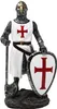 Kreuzritter weiß/rotes Kreuz mit Axt - Dekofigur, Produktbild-Vorschau 1