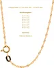 Goldkette Singapurkette Länge 50cm - Breite 1,4mm - 585-14 Produktbild-Vorschau 8