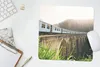 MuchoWow® Mauspad Mousepad Ein Zug über eine Brücke 30x30 Produktbild-Vorschau 5