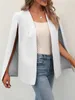 Damen-Blazer im Cape-Stil mit geschlitzten Ärmeln und Produktbild-Vorschau 3