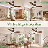 60CM LED Deckenventilator mit Beleuchtung E27 RGB Musik Produktbild-Vorschau 14