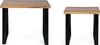 Beistelltisch Artur 2er Set mit Metallbeinen schwarz und Produktbild-Vorschau 2