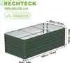 UISEBRT Bac à plantes surélevé en métal 180x90x58cm - 975L Voir les images du produit 2