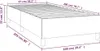 Struttura letto senza materasso Tessuto grigio chiaro Anteprima dell’immagine prodotto 7