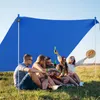 Tenda da spiaggia COSTWAY 300x300cm, tenda solare UPF 50+ Anteprima dell’immagine prodotto 2