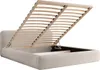 FEDVE Polsterbett Herat aus Bouclé-Stoff 200x200 cm, Beige Produktbild-Vorschau 7