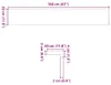 vidaXL Appuis de fenêtre 2 pcs. Non traité 160x30x2 cm Voir les images du produit 7