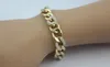 Panzerarmband Gelbgold Weißgold 333 8K weiße Zirkonia 19 Produktbild-Vorschau 3
